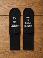 Playing Hogwarts Socks – Personalised Gamer Gift – flat lay