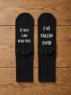 I’ve Fallen Over Socks – Funny Custom Message Gift – flat lay