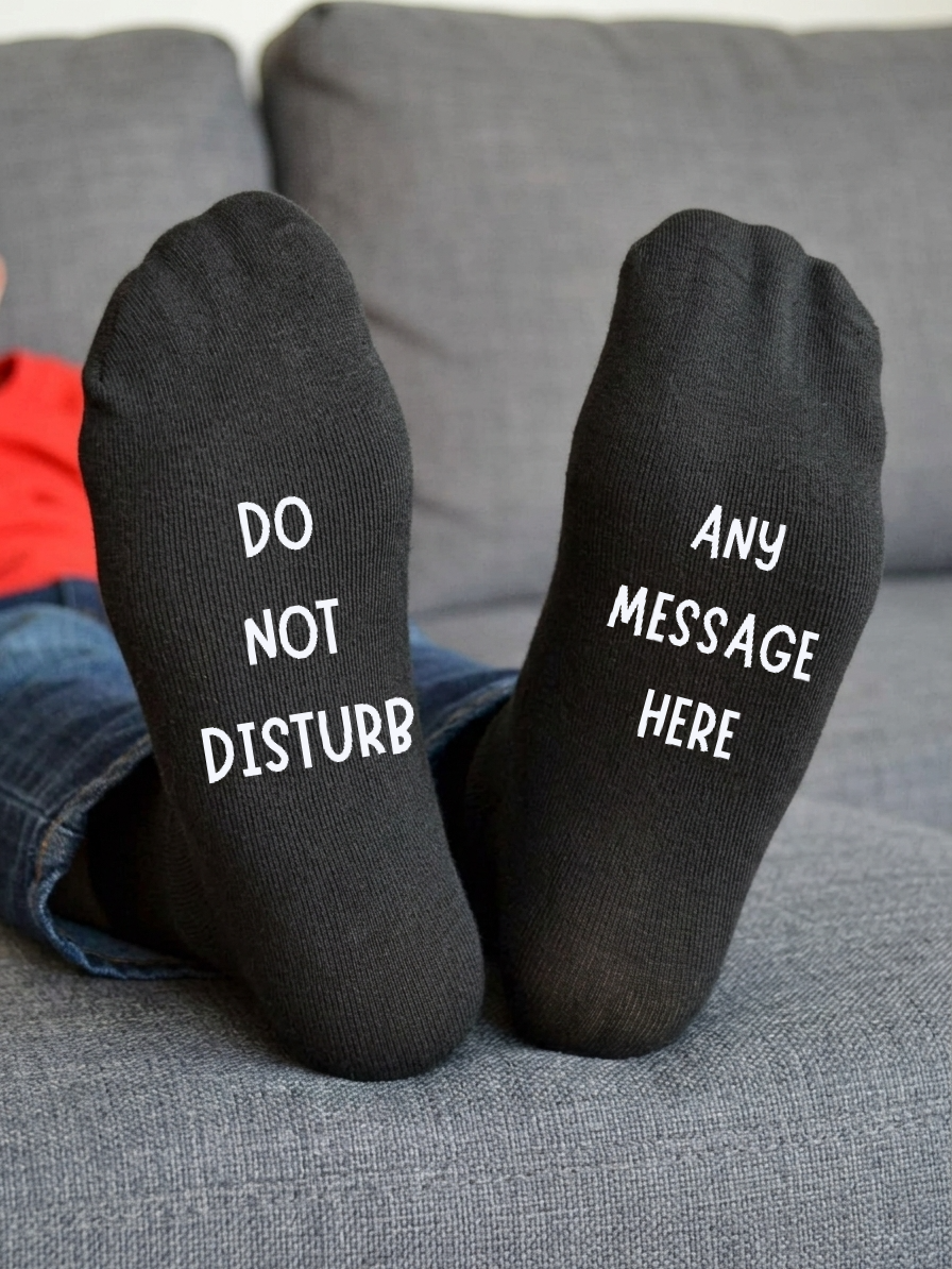 Personalised Do Not Disturb Socks