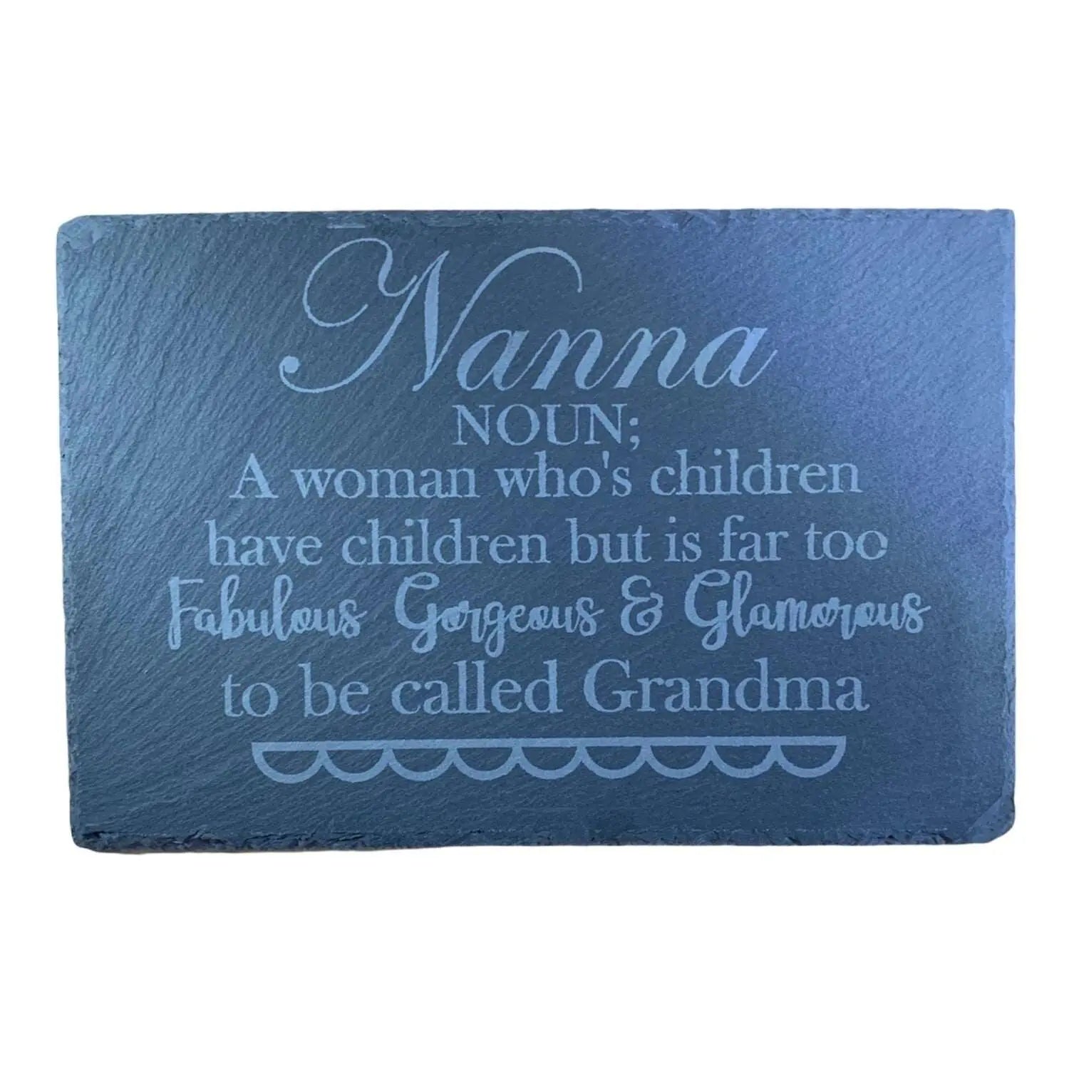 Custom Etched Name & Quote Slate