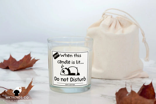 Do Not Disturb Bear Personalised Candle | Funny Candle | Novelty Gift MKTrends Co