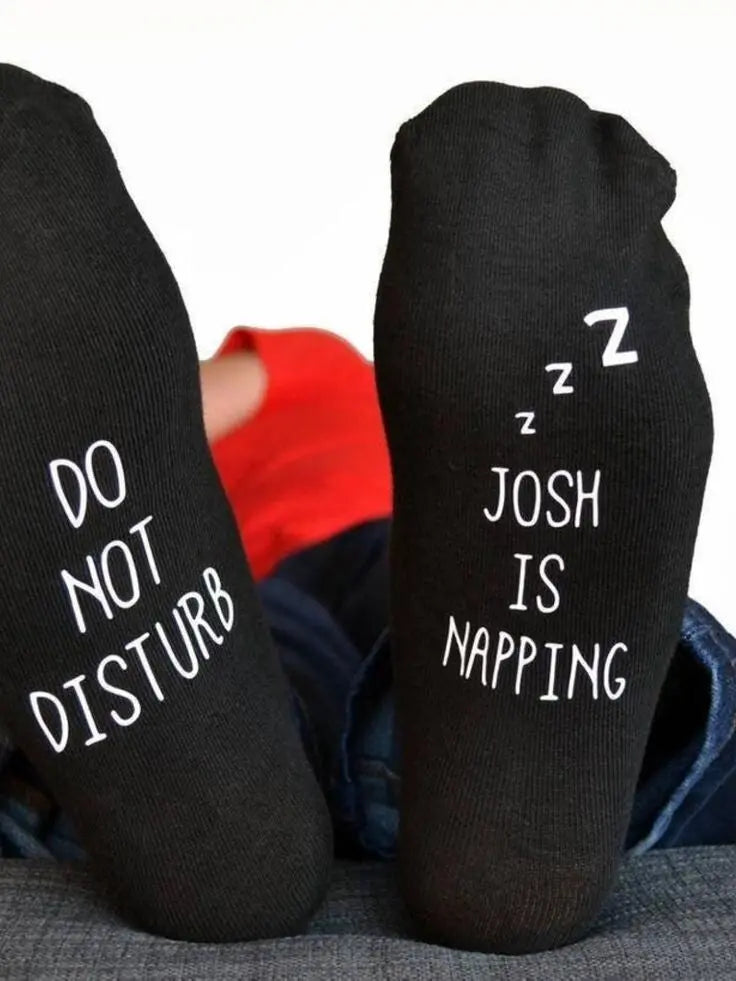 Do Not Disturb Personalised Socks | Add any Name