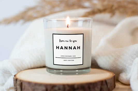 From Me To You Personalised Candle | New Home Gifts