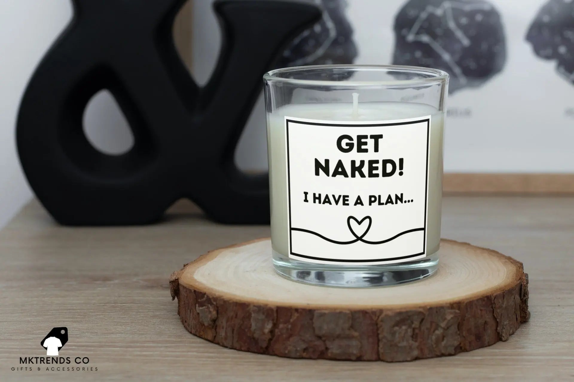 Get Naked Personalised Candle | Valentine's Gift MKTrends Co