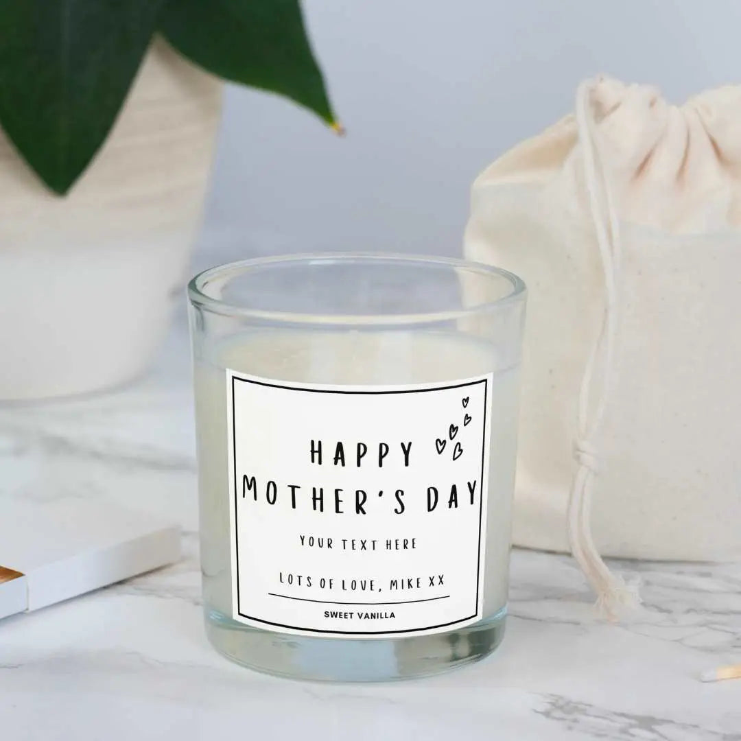 Happy Mother's Day Personalised Candle | Mother's Day Gift | Gifts for Mum