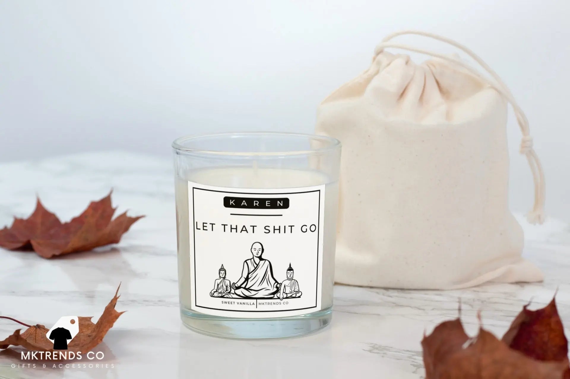 Let That Shit Go Personalised Candle | Funny Candle | Novelty Gift MKTrends Co