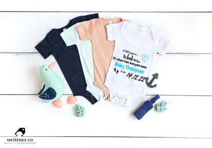 Little Fingers, Little Toes Announcement | Personalised Baby Grow MKTrends Co