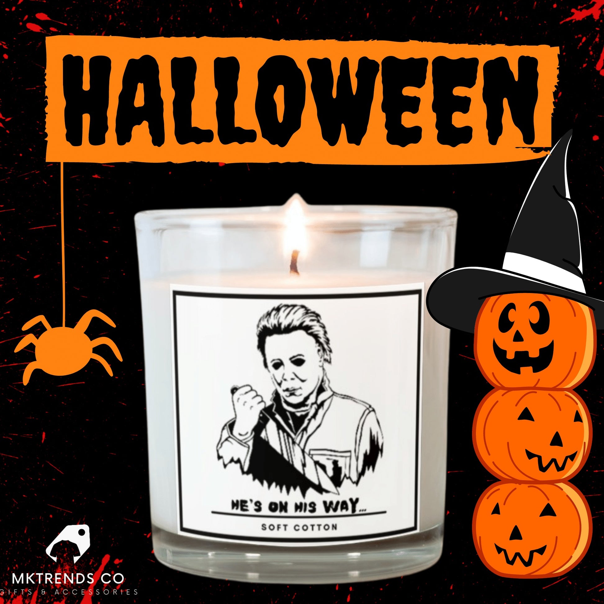 Michael Myers Personalised Candle | Halloween Decoration – MKTrends Co