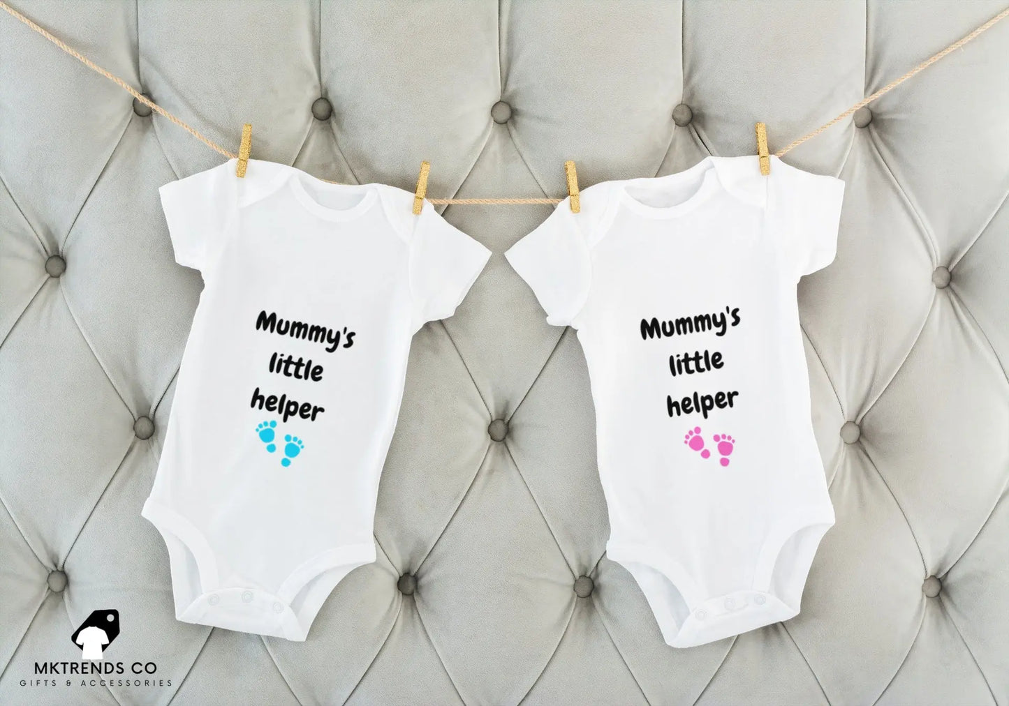 Mummy's Little Helper | Personalised Baby Grow MKTrends Co