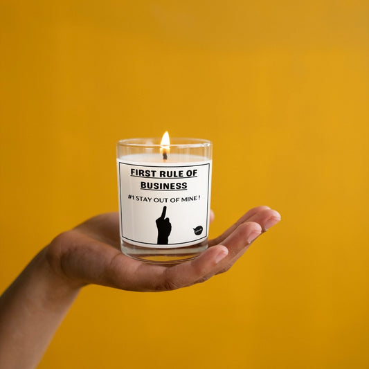 None Of Your Business Personalised Candle | Funny Candle