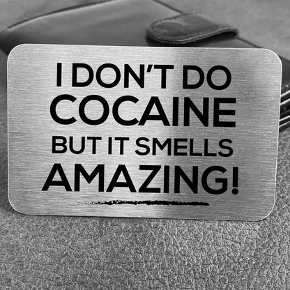 Novelty Cocaine Wallet Card | Novelty Gifts | Funny Gifts