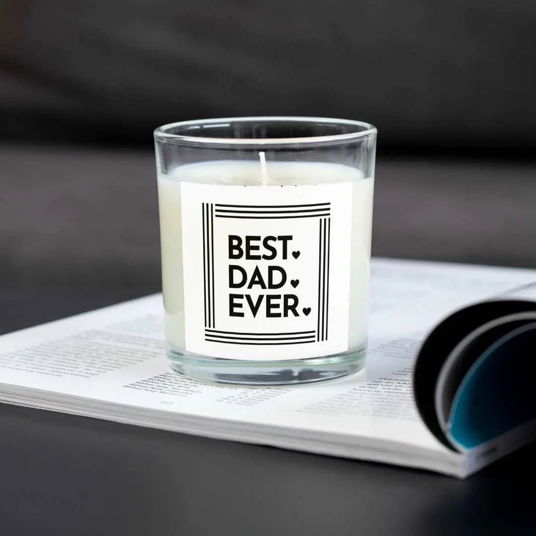 Personalised Best Dad Ever Candle | Gifts for Dad