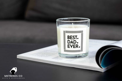 Personalised Best Dad Ever Candle | Gifts for Dad