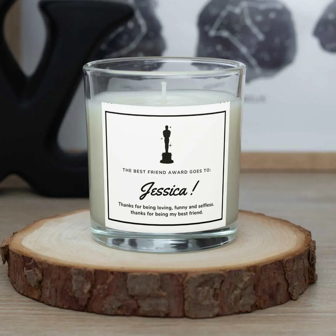 Personalised Best Friend Award Candle | Gifts for Best Friend