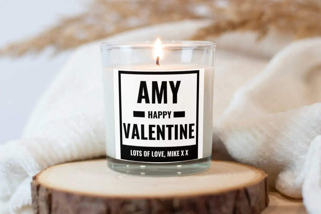 Personalised Bold Valentine Candle