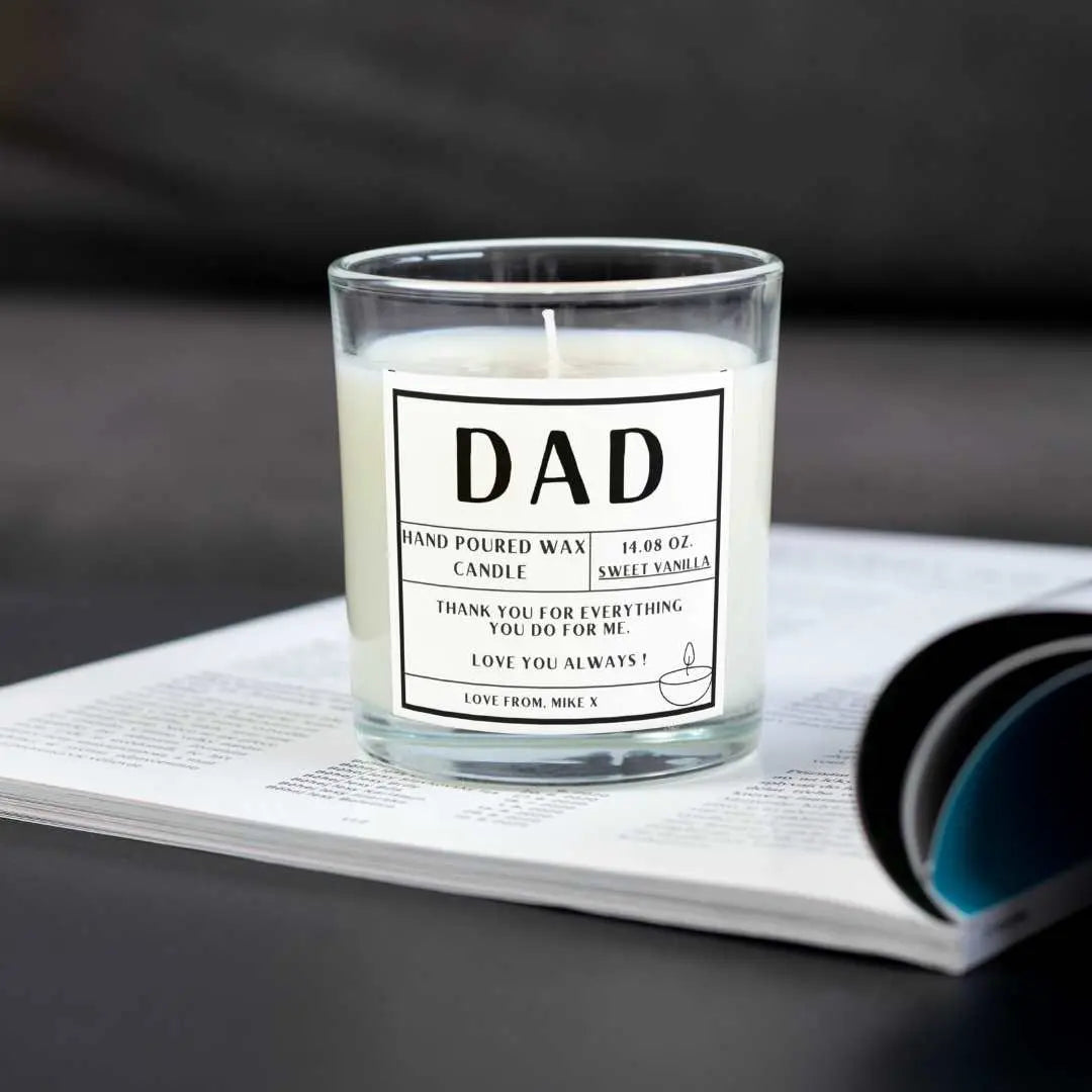 Personalised Dad Candle | Gifts for Dad