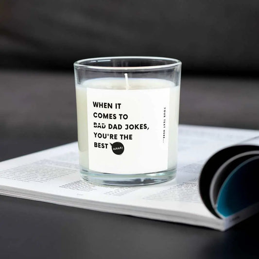 Personalised Dad Joke Candle | Gifts for Dad