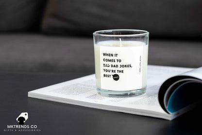 Personalised Dad Joke Candle | Gifts for Dad