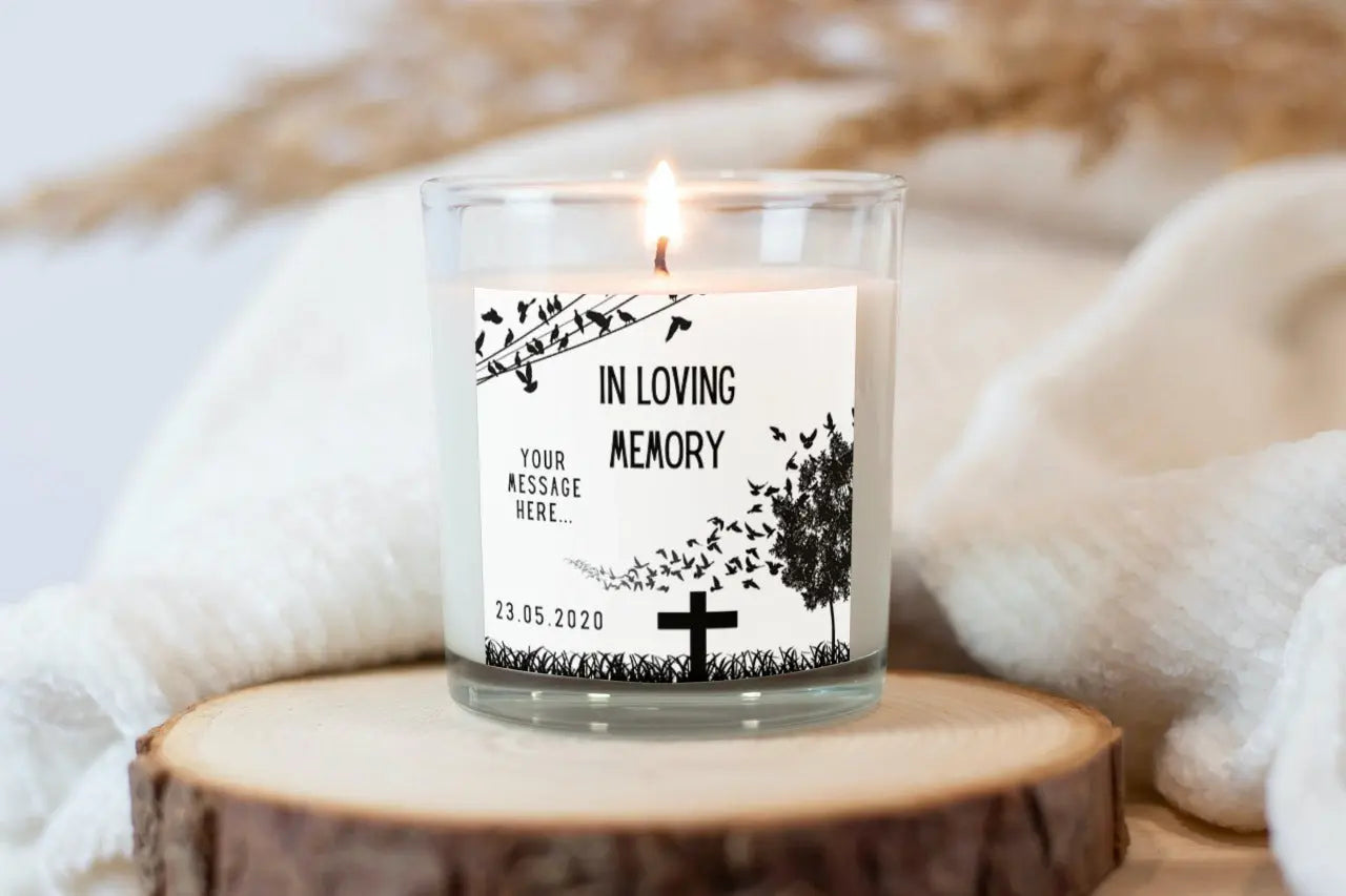 Personalised Deepest Sympathy Memorial Candle