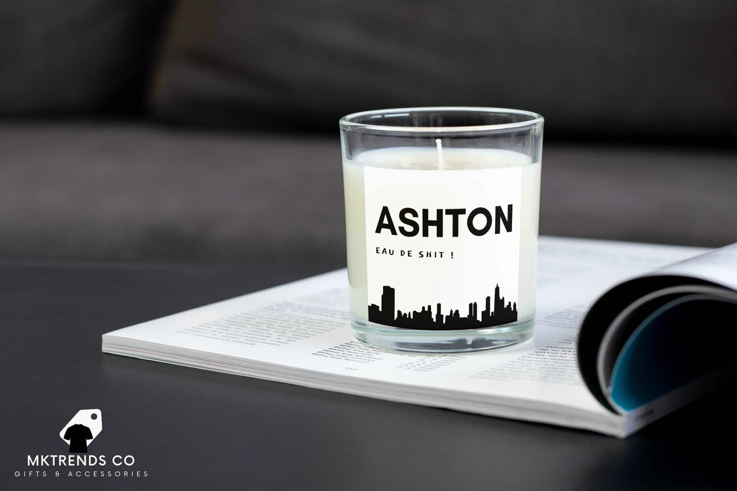 Personalised Eau De Any Name Candle | Funny Candle | Novelty Gift