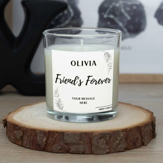 Personalised Friend Forever Name Candle | Gifts for Friend