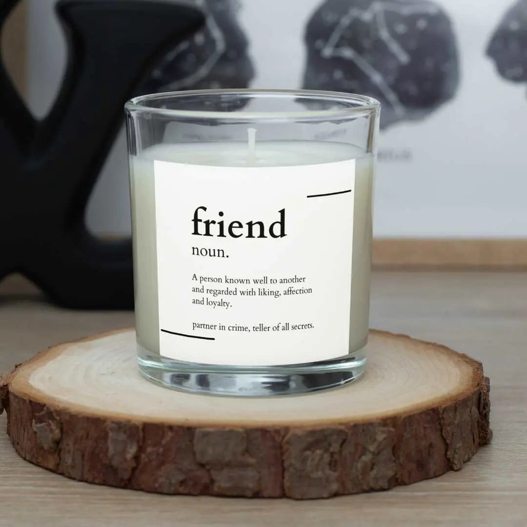 Personalised Friend Noun Candle | Gifts for Friend