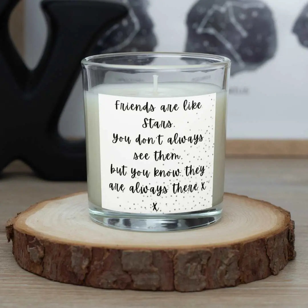 Personalised Friends Are Like Stars Candle | Gifts for Friend