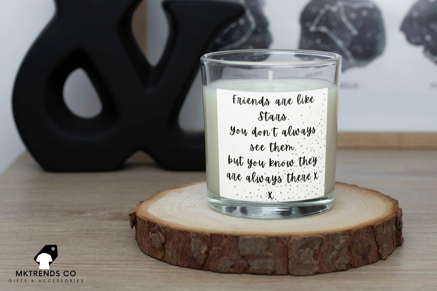 Personalised Friends Are Like Stars Candle | Gifts for Friend