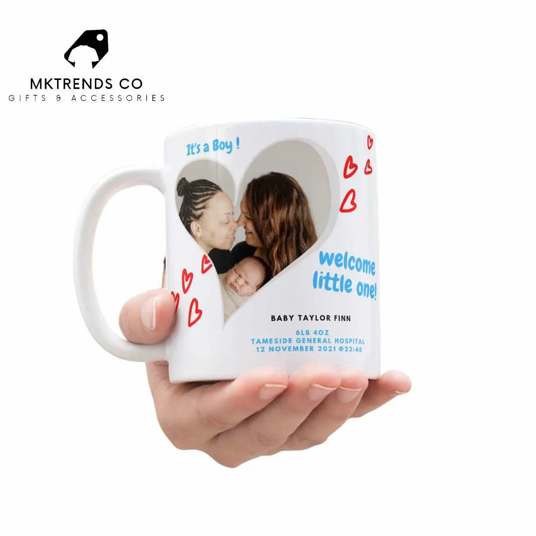 Personalised It's A Boy Photo Mug