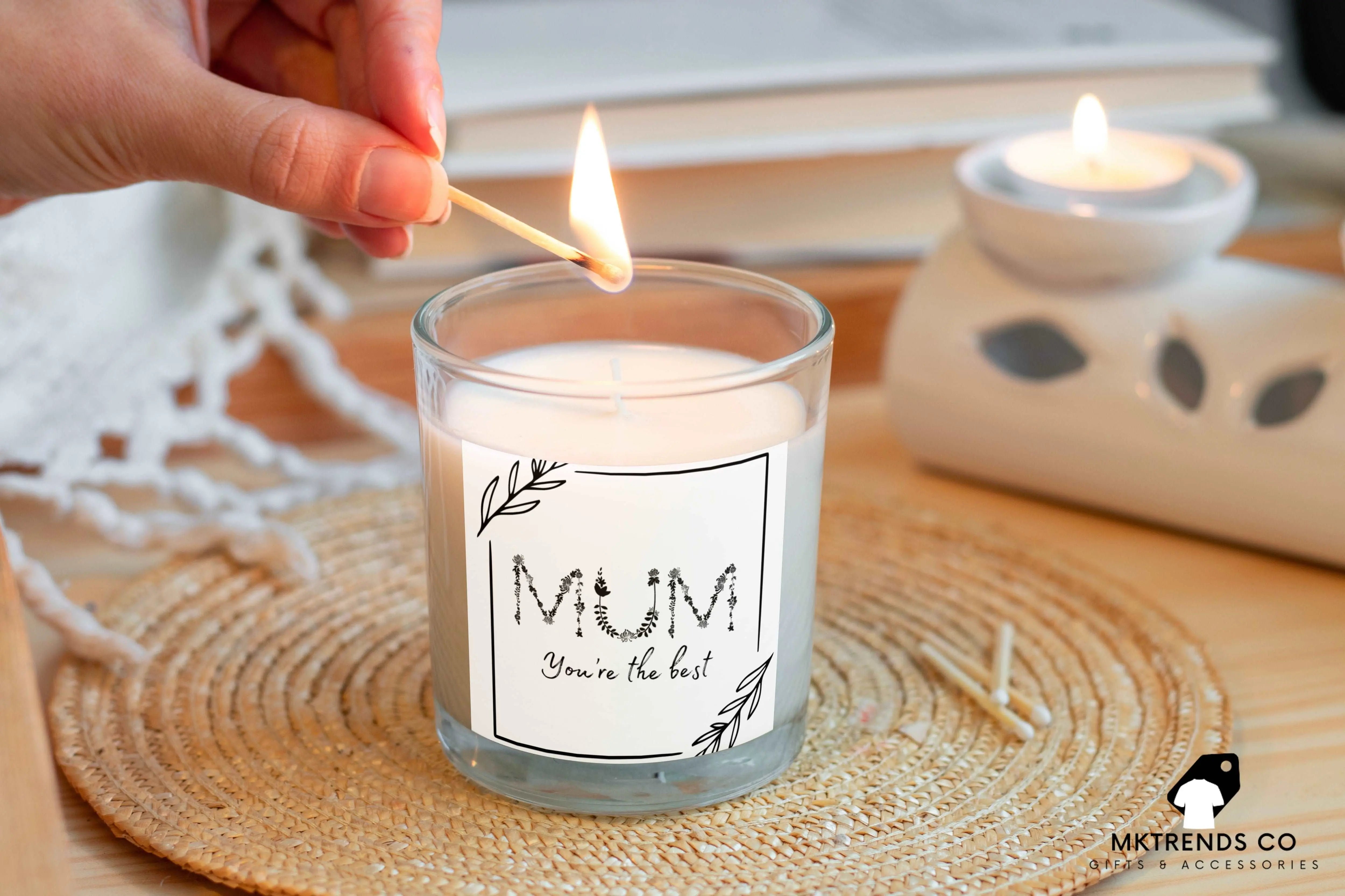 Personalised mum sale candle