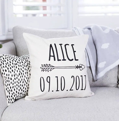 Personalised Name & Special Date Cushion