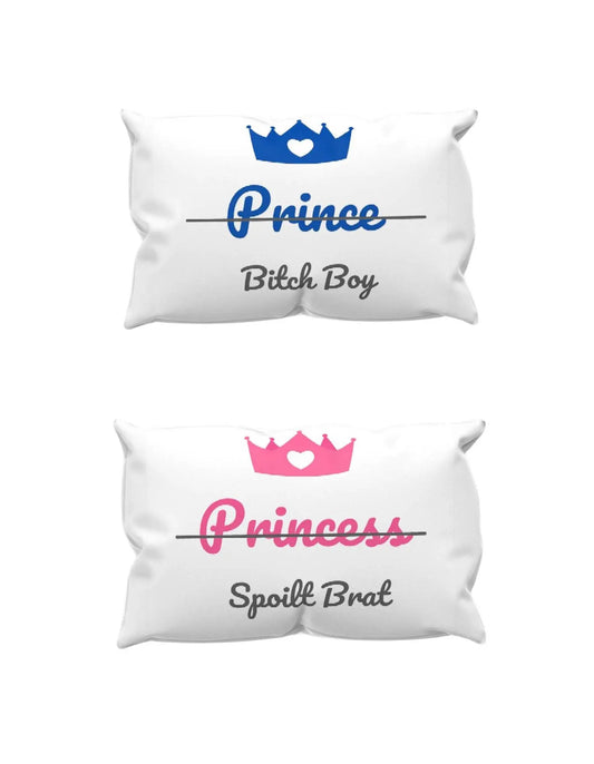 Personalised Novelty His & Her Pillowcases