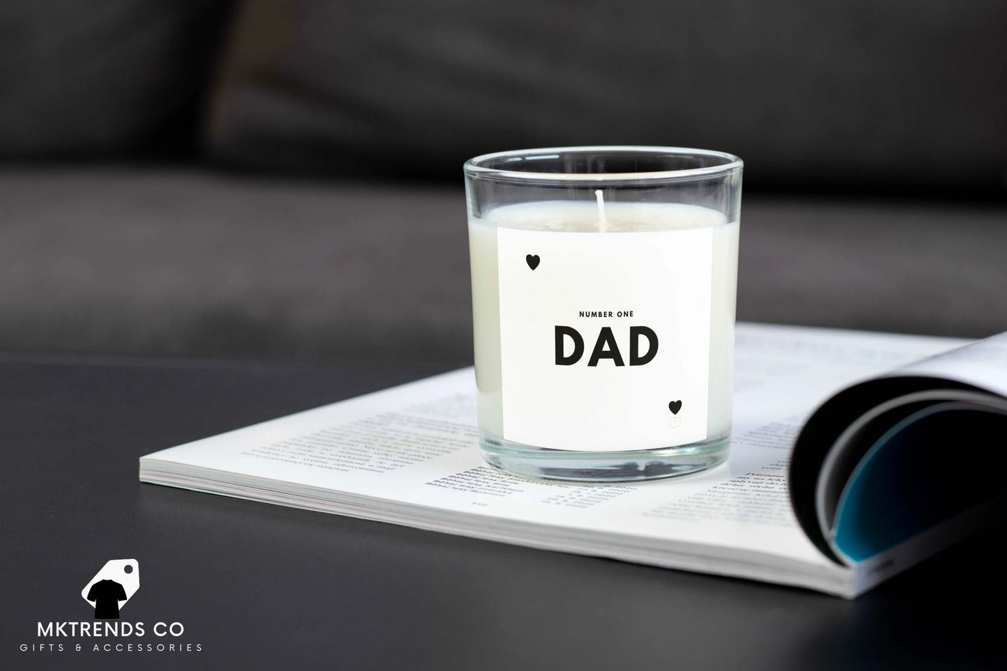 Personalised Number 1 Dad Candle | Gifts for Dad