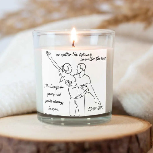 Personalised Relationship Quote Candle