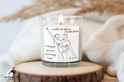 Personalised Relationship Quote Candle