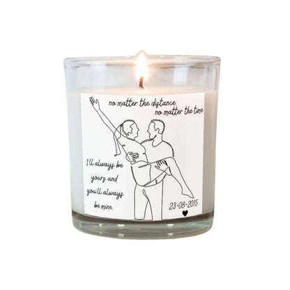 Personalised Valentine Candle