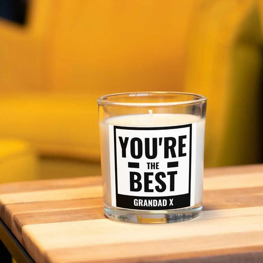 Personalised You're the Best Grandad Candle | Gifts for Grandad