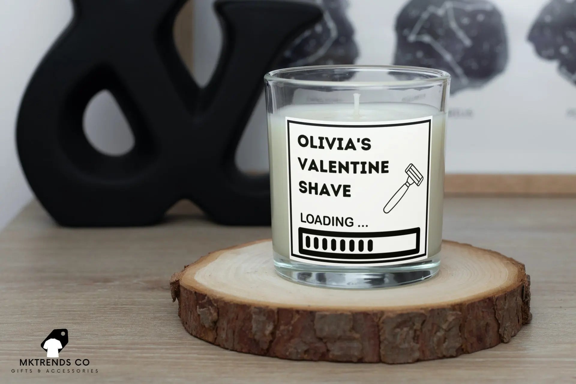 Valentine Shave Rude Personalised Candle | Valentine's Gift MKTrends Co