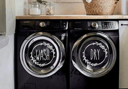 Washer Dryer Decals