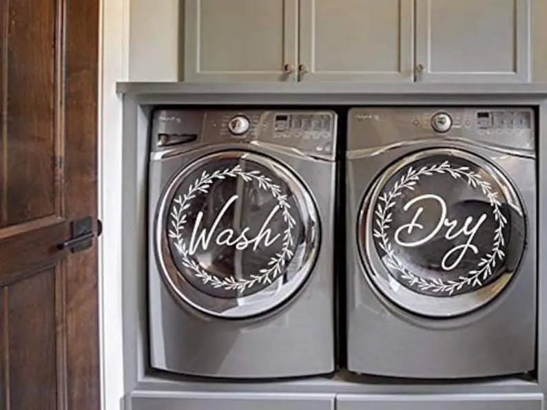 Washer Dryer Decals