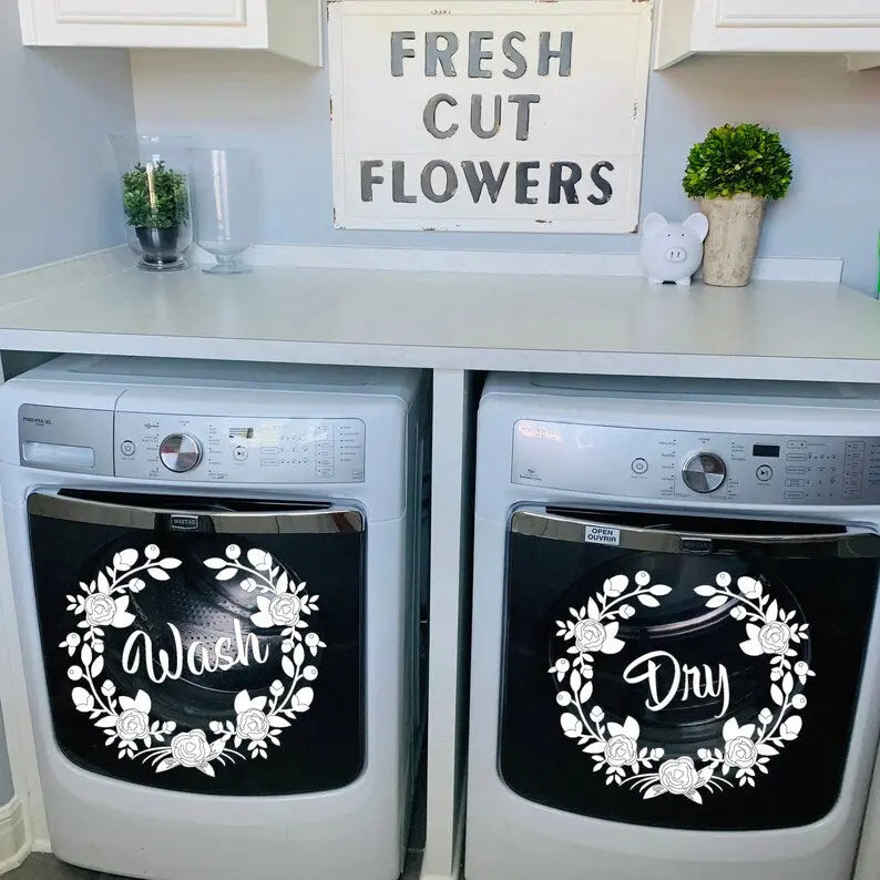 Washer Dryer Decals