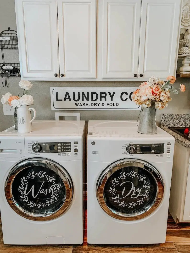 Washer Dryer Decals