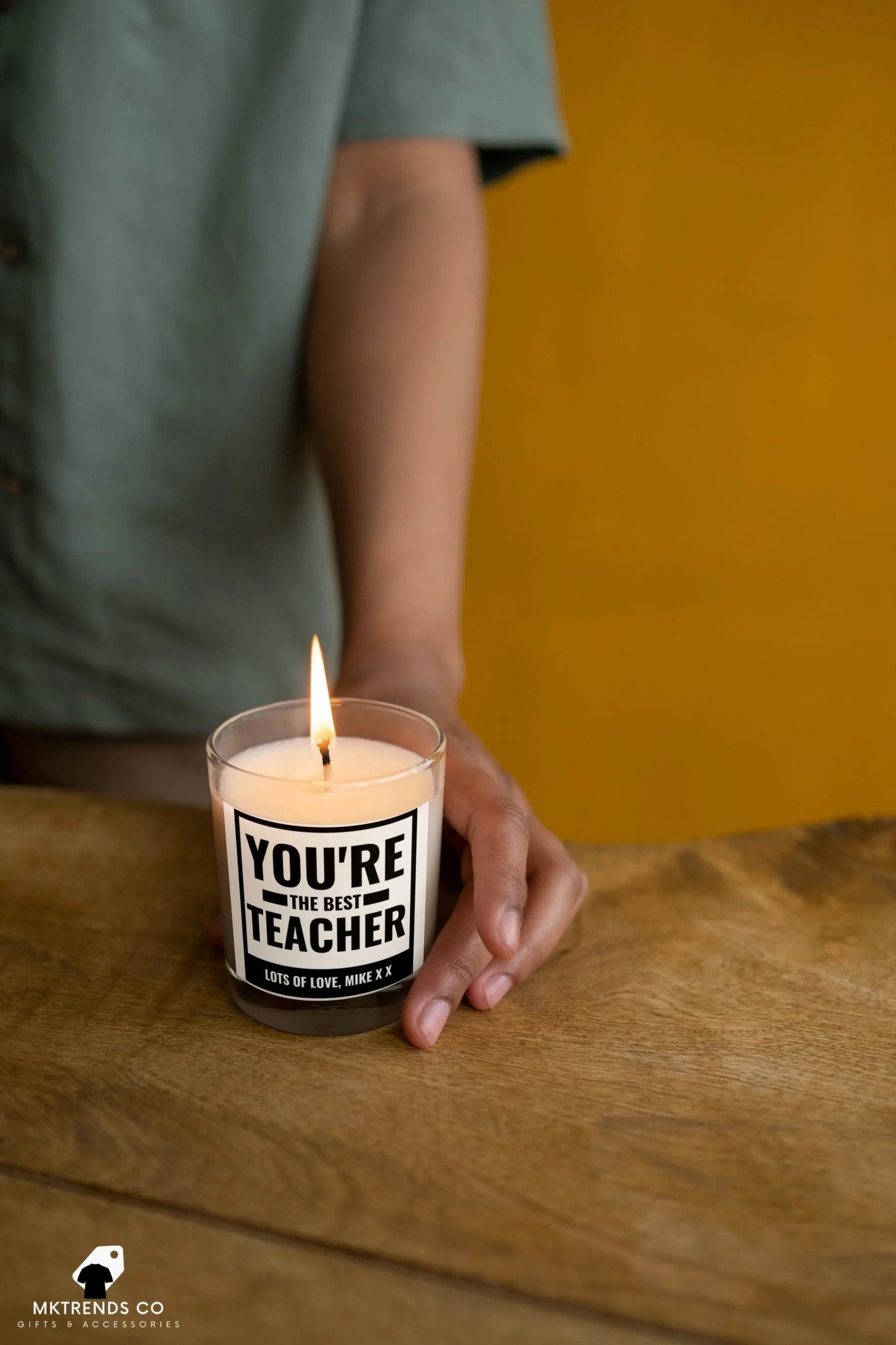 You're The Best Teacher Personalised Candle | Gifts for Teacher MKTrends Co